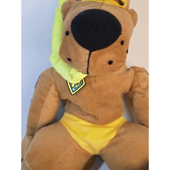 Scooby Doo 25" Vintage Plush 2005 Snorkeling Toy Factory Swimming Trunks Goggles - Picture 3 of 6